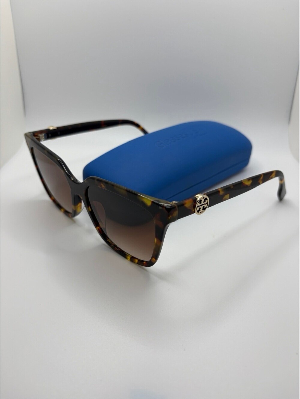 Tory Burch Women's Eleanor Square Sunglasses Tortoise Brown Havana TY7212D
